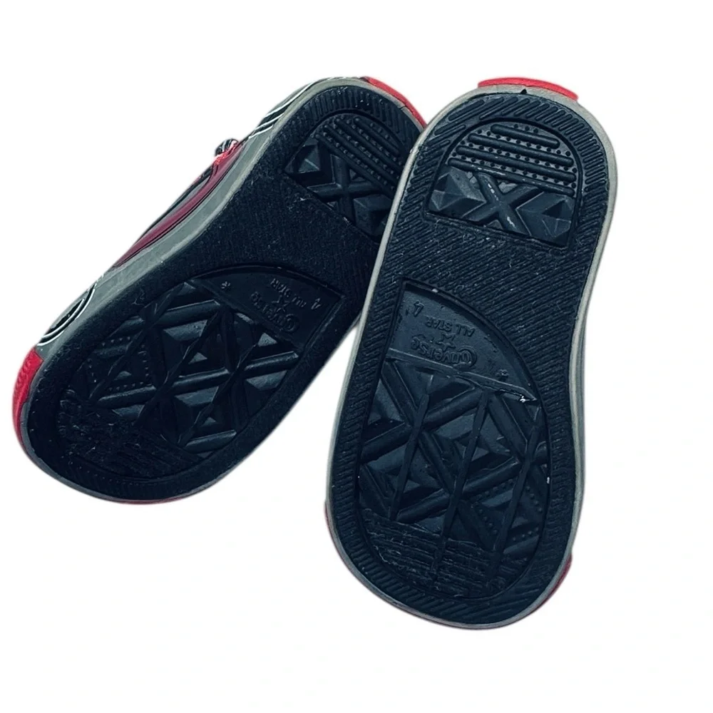 Converse Chuck Taylor All Star Toddler Slip-On Sneakers – Red/Black (Size 4 )